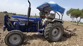 Farmtrac 6060 tractor average in 2.02 litter in 6 minute with 8X8 Disc