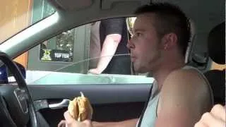 Eating in McDonald's Drive Thru! Funny Prank