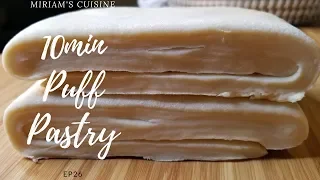 EASY Homemade Puff Pastry (READY IN 10min)