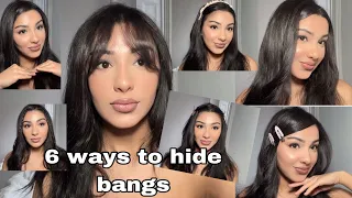 HOW TO HIDE BANGS with short hair
