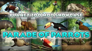 🦜 A PARADE OF PARROTS! | Planet Zoo Mod Showcase