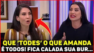 AMANDA FOI CALADA POR CÍNTIA CHAGAS AO VIVO AO TENTAR ENSINAR PORTUGUÊS PRA ELA. MAS PASSOU VERGONHA