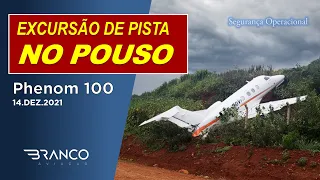 SAÍDA DE PISTA COM PHENOM 100 | Planejamento de Desempenho de Pouso