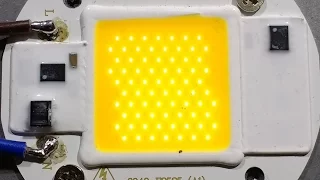 Driverless 50W LED teardown and schematic.