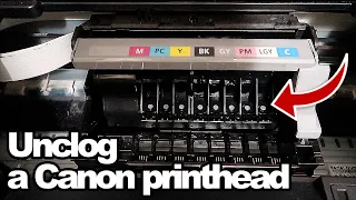 How to unclog a Canon Pro 100 Printhead