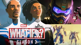 BREAKING New Looks at Marvel Studios What If…? Season 3 Released! Sam Captain America & Monica!