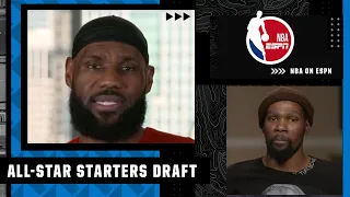 LeBron James and Kevin Durant pick their All-Star starters | NBA on ESPN