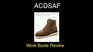 Review of the Work Boots by ACDSAF