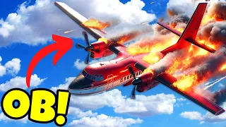 OB Made Our Plane EXPLODE During Parachute Training in Stormworks Multiplayer!