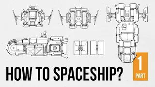 How to spaceship part 1 - Creating Orthographic or side views for spaceships