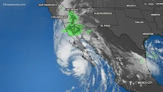 Hurricane Hilary downgraded to Category 2 as Mexico and California brace for catastrophic impact