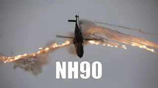 Large NH90 Helicopter Aerobatics Display - Finnish Army Flying Skills [Pori 2022]