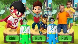 Tag with Ryan vs PAW Patrol Ryder Run vs Vlad and Niki Run - All Characters Unlocked All Costumes