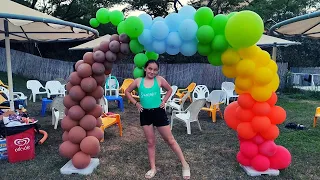 Арка из воздушных шаров на детский праздник своими руками на каркасе