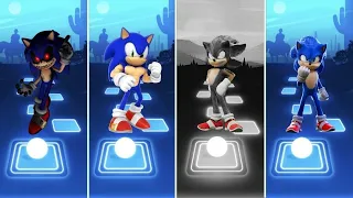 Sonic Exe 🆚 Muscular Sonic 🆚 Dark Sonic 🆚 Shadow Sonic | Sonic Tiles Hop