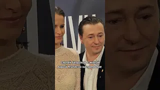 Сергей Безруков с женой Анной Матисон на премьере фильма "Воздух", 16.01.2024г.