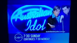 Australian Idol 2003 Semi Final Channel Ten Promo