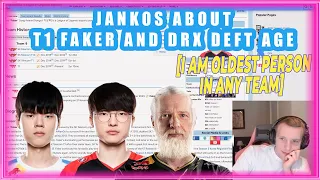 Jankos About T1 Faker And DRX Deft Age 👴