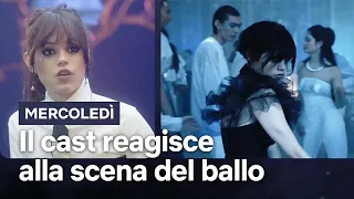 JENNA ORTEGA e il cast reagiscono alla SCENA DEL BALLO in MERCOLEDÌ | Netflix Italia