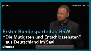 Rede von Christian Leye auf dem ersten Bundesparteitag des BSW, 27.01.24