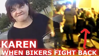 Road rage | When bikers fight back on the street | Karen public freakouts & Epic bikers moments