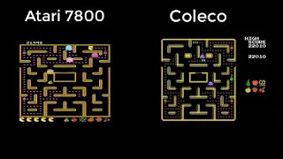 ColecoVision vs. Atari 7800  - Ms. Pac-Man