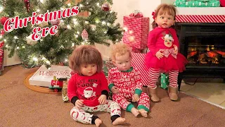 Christmas Eve with 3 Reborn Toddlers