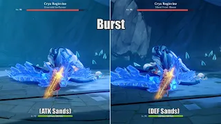 Noelle C6 ATK Sands vs DEF Sands Comparison | DPS Build | Genshin Impact