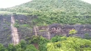 Exclusive View : Waterfall At Ajanta Caves