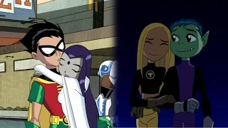 Talking Body - Raven and Robin, Terra and Beast Boy