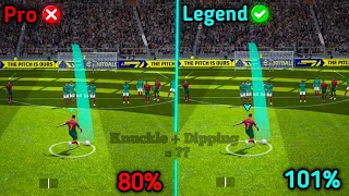 Knuckle + Dipping free-kick tutorial efootball mobile 2023