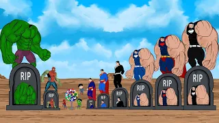 Rescue HULK & SPIDERMAN vs Evolution of SUPERMAN: Returning from the Dead SECRET - FUNNY CARTOON