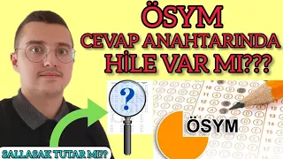 ÖSYM CEVAP ANAHTARINDA HİLE VAR MI! YKS'DE SORU SALLASAK TUTAR MI :) BAŞIMDAN GEÇEN OLAYLAR.... #YKS