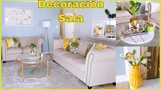 Con Esta Decoración Tu Sala Quedará Fresca Y Sencilla/Ideas Para Decorar Tu Sala/ Living Room Decor