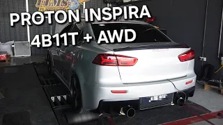 Proton Inspira convert 4B11T + AWD System!