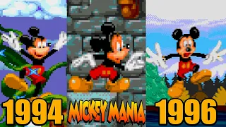 Evolution Of Mickey Mania Games 1994-1996