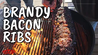 Flamed Brandy Bacon Ribs