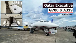 Inside Qatar Airways’ $78 Million Private Jet Gulfstream G700 and ACJ A319