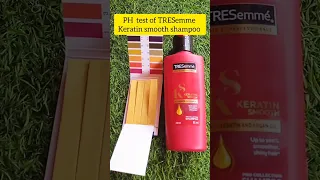 pH test of TRESemme keratin smooth shampoo #shorts #phtest