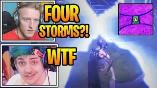 Streamer Reacts To 4 STORM CIRCLES In ONE GAME!