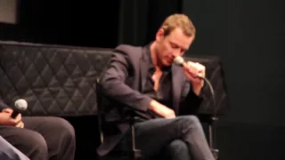 Steve McQueen and Michael Fassbender at the 49th New York Film Festival