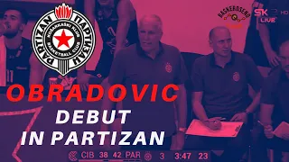 OBRADOVIC debut in PARTIZAN vs CIBONA - Highlights (1/9/2021)