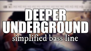 Deeper Underground - Jamiroquai | Simplified bass line with tabs #50