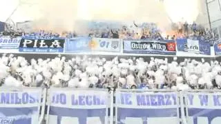 Kibice Kolejorza podczas meczu Legia Warszawa - Lech Poznań 0-1
