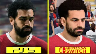 EA Sports FC 24 PS5 vs Nintendo Switch Graphics Comparison