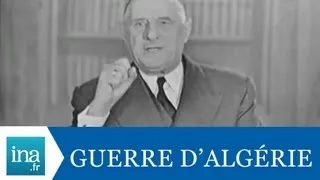 Déclaration du Général de Gaulle sur les accords d'Evian  - Archive vidéo INA