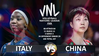 Italy vs China | Women's VNL 2023