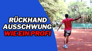 Rückhand einhändig Ausschwung | MeinTeiinsGame.de