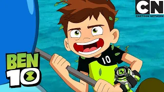 Gwen Helps Ben 10 Take Down Drone's | Ben 10 | Cartoon Network