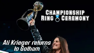 Gotham FC get their NWSL Championship Rings💍Gotham FC Vs KC Current + Ali Krieger Returns to Gotham